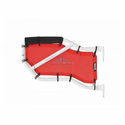 Steinjager - Steinjager Mesh Tube Door Covers Rear Red for Wrangler JL J0048374