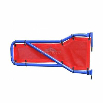 Steinjager - Steinjager Mesh Tube Door Covers Front Red for Wrangler JL J0048362