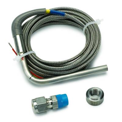 AutoMeter - AutoMeter 5243 Thermocouple Type-K Probe Kit 1/4" Dia 10' w/Comp & Weld Boss