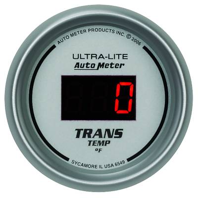 AutoMeter - AutoMeter 6549 Ultra-Lite Transmission Temperature Gauge 0-340F 2-1/16"