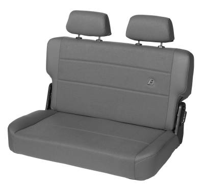 Bestop - Bestop 39441-09 Fabric/Vinyl Rear Seat Charcoal/Gray for 55-95 Jeep CJ5/CJ7