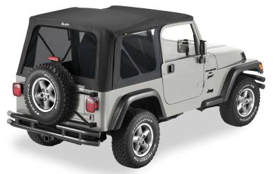 Bestop - Bestop 51180-15 Replace-A-Top w/o Hardware Black Denim for 97-02 Wrangler TJ
