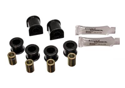 Energy Suspension - Energy Suspension 11.5103G Sway Bar Bushing Set Rear Polyurethane Black