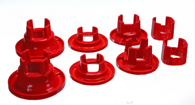 Energy Suspension - Energy Suspension 3.4168R Sub-Frame Bushing Set Rear Polyurethane Red