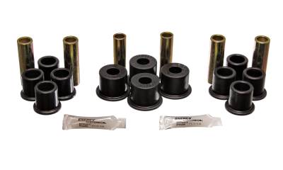 Energy Suspension - Energy Suspension 4.2122G Polyurethane Leaf Spring Bushing Set Black