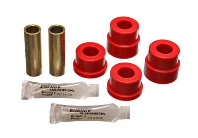 Energy Suspension - Energy Suspension 7.3106R Control Arm Bushing Set Front Polyurethane Red