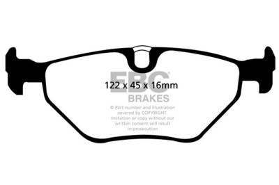 EBC Brakes - EBC Brakes DP31091C Redstuff Ceramic Low Dust Brake Pads