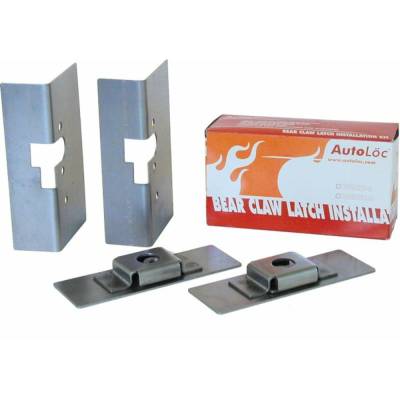 Autoloc - Autoloc AUTBCINSTL Large Bear Claw Door Latch Install Kit