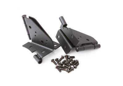 Rampage - Rampage 7603 Black Windshield Hinge for 87-95 Jeep Wrangler CJ5/CJ7/CJ8/YJ