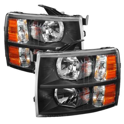 Spyder Auto - xTune Auto 5076991 Crystal Black Headlights/Clear