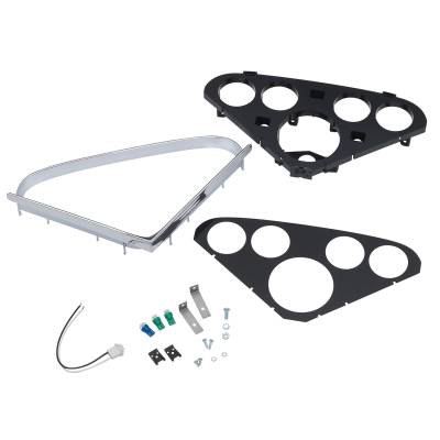 AutoMeter - AutoMeter 2208 Dash Panel 5 Gauge3-3/8" 2-1/16" X4 for 55-59 Chevy Truck