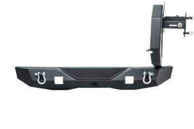 Rugged Ridge - Rugged Ridge 11541.25 XOR BUMPER RR w/TIRE CARRIERBLACKJEEP