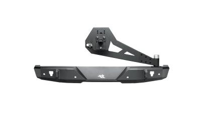 Rugged Ridge - Rugged Ridge 11540.39 HD Rear Bumper w/Swing Out Black 18-25 Jeep Wrangler JL