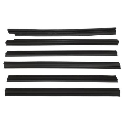 Crown Automotive Jeep Replacement - Crown Automotive 55235404MK Door Glass Weatherstrip Kit for 84-96 Cherokee XJ