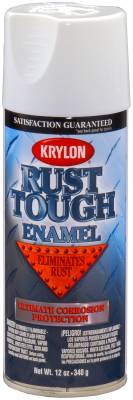 Krylon - Krylon RTA9200 Rust Tough Rust Preventative Paint 12oz Gloss White