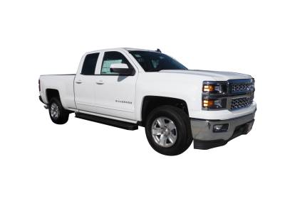 TrailFX - TrailFX RBW02B Running Board Black Steel Rocker Panel Mount 300LB