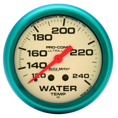 AutoMeter - AutoMeter 4532 Ultra-Nite Water Temperature Gauge