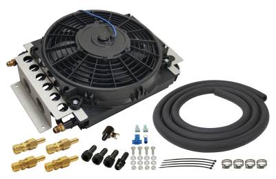 Derale - Derale 13900 16-Pass Electra-Cool Remote Transmission Cooler Kit -6AN Inlets