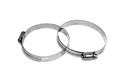 HPS Performance - HPS SSWC-84-108x2 84mm-108mm 3-5/16"- 4.25" SAE-60 Worm Gear Hose Clamp 2pc