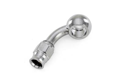 HPS Performance - HPS 350-7503SSB Compression Hose End To -3AN Female w/10mm Banjo PTFE SS 75-DEG