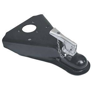 Husky Towing - Husky Towing 87077 Weld-On 50DEG Angle Frame 5000 lb 2" Ball Wedge Latch & Chain