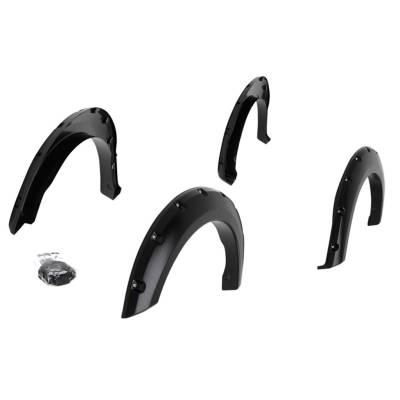 TrailFX - TrailFX PFFF3011S Fender Flares Bolt-On 2.75" Front 3" Rear Smooth Black 4PC