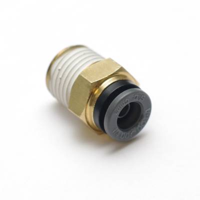 Ridetech - Ridetech 31954000 Fitting Air Line Compression Straight Male 1/4" NPT Brass