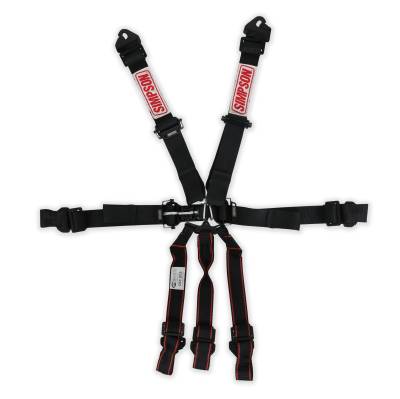 Simpson Safety - Simpson Safety 12LD7WC Latch & Link SFI 16.1 7-Point Harness 2" Clip-In