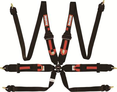 Racequip - RaceQuip 854004RQP 6PT Camlock Harness Black 3-2" HANS Shoulders FIA 8853-16