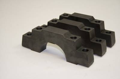 PRW - PRW 1735003 Billet Steel Main Caps for 67-86 Chevy 350 2-Bolt To 4-Bolt