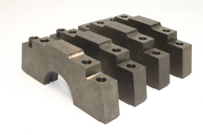 PRW - PRW 1745401 Billet Steel Main Caps for 66-90 Chevy 396-454 2-Bolt To 4-Bolt