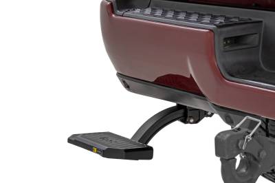 Rough Country Suspension Systems - Rough Country PW050141 Retractable Truck Bed Step Black for 19-25 Ram HD