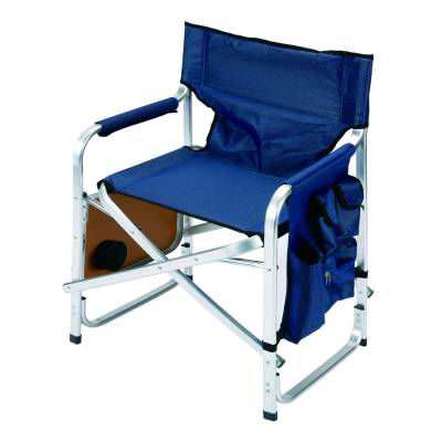 Faulkner - Faulkner 48872 Blue Director Chair w/Tray & Cup Holder 17.75"x23.5"x33.5"