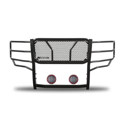 Black Horse Off Road - Black Horse RU-CHSI14-B-PLFR Rugged Grille Guard w 5.3" LED for Silverado 1500