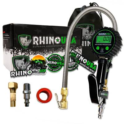 Rhino USA - Rhino USA RGAUGE-0200 200 Psi Digital Tire Inflator Gauge