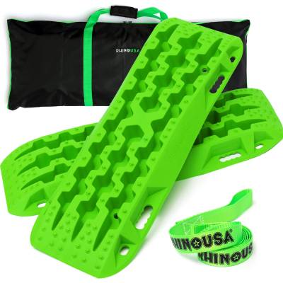 Rhino USA - Rhino USA TRACBOARDS-GRN Recovery Traction Boards Green Pair