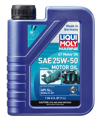 LIQUI MOLY - LIQUI MOLY 22508 Marine 4T Motor Oil SAE 25W-50