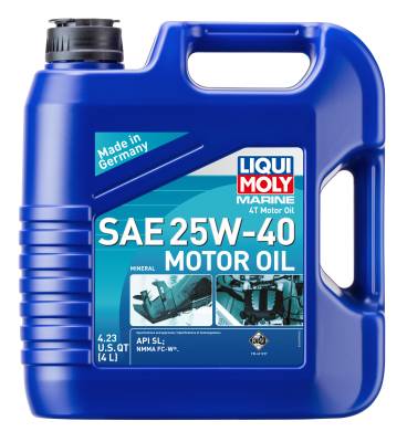 LIQUI MOLY - LIQUI MOLY 20548 Marine 4T Motor Oil SAE 25W-40