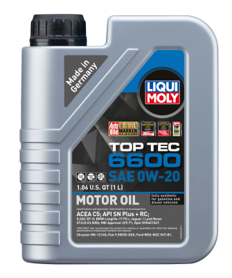LIQUI MOLY - LIQUI MOLY 22044 Top Tec 6600 SAE 0W-20