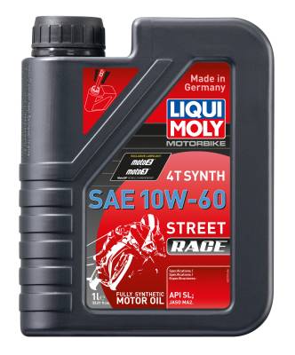 LIQUI MOLY - LIQUI MOLY 20070 Motorbike 4T Synth SAE 10W-60 Street Race