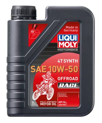 LIQUI MOLY - LIQUI MOLY 20078 Motorbike 4T Synth SAE 10W-50 Offroad Race
