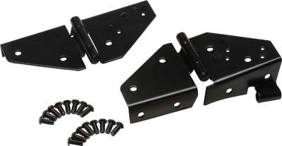 Kentrol - Kentrol 50403 Black Windshield Hinge Pair 76-95 Jeep Wrangler CJ & YJ