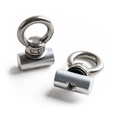 Moon Fab - Moon Fab HG-ANC-12BKT-SV MoonShade Basecamp Awning Rail Anchor for Airstream Bas