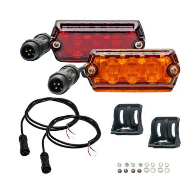 ARB - ARB NAN412 Nano 2 Pack Scene Light Kit w/Red/Amber Lens
