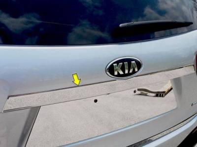 Quality Automotive Accessories - QAA LB16820 1Pc Stainless Steel Rear License Trim for 2016-2020 Kia Sorento