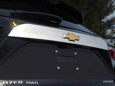 Quality Automotive Accessories - QAA LB59140 1Pc Stainless Steel Rear License Trim for Chevrolet Blazer