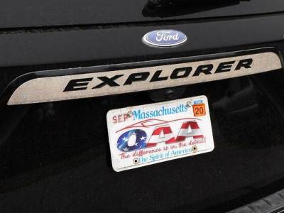 Quality Automotive Accessories - QAA LB60330 5Pc Stainless Steel Rear License Trim for 2020-2025 Ford Explorer