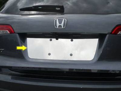 Quality Automotive Accessories - QAA LP16260 1Pc Stainless License Plate Bezel for 2016-2022 Honda Pilot