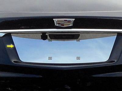 Quality Automotive Accessories - QAA LP57260 1Pc Stainless License Plate Bezel for 2017-2025 Cadillac XT5
