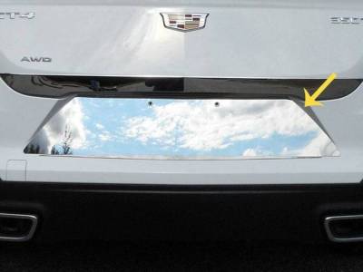 Quality Automotive Accessories - QAA LP60245 1Pc Stainless License Plate Bezel for 2020-2025 Cadillac CT4